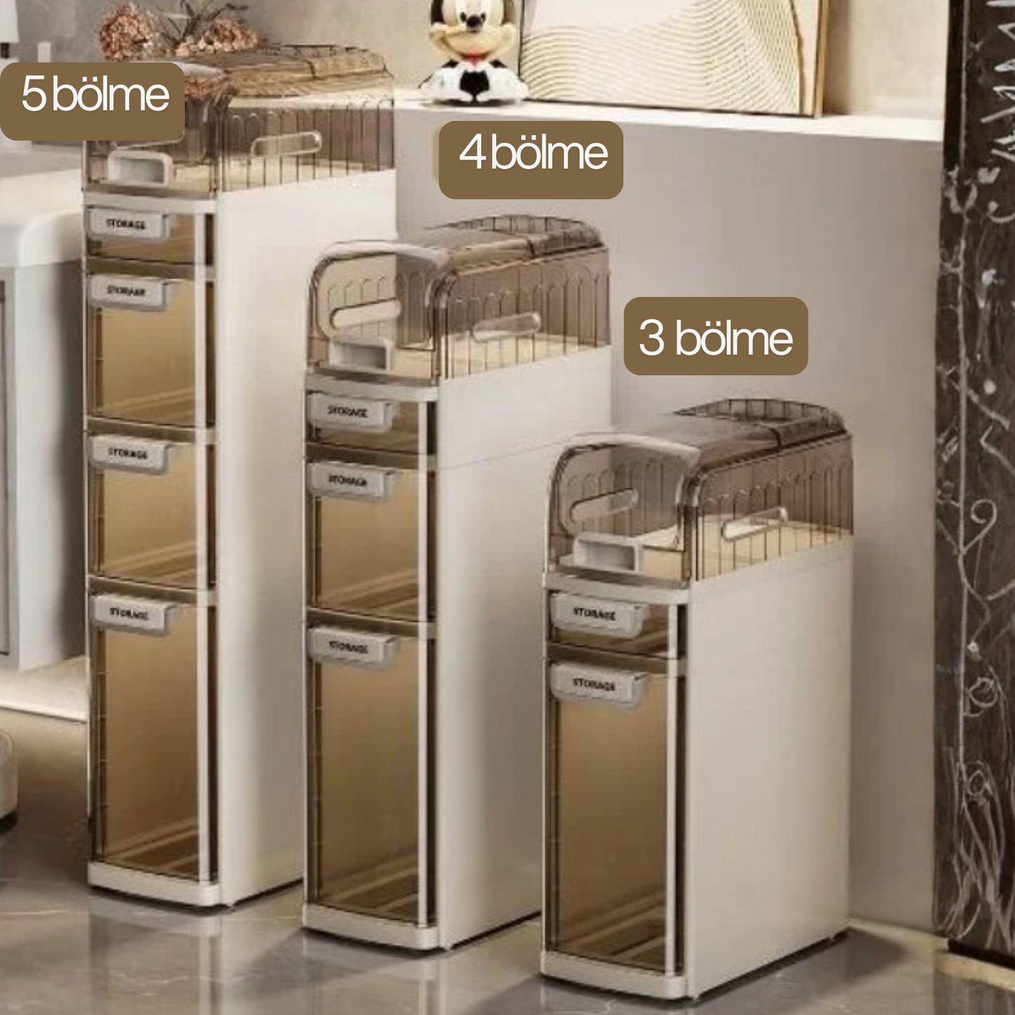 ÇOK AMAÇLI İNCE,ÇEKMECELİ,BANYO,MUTFAK DOLABI