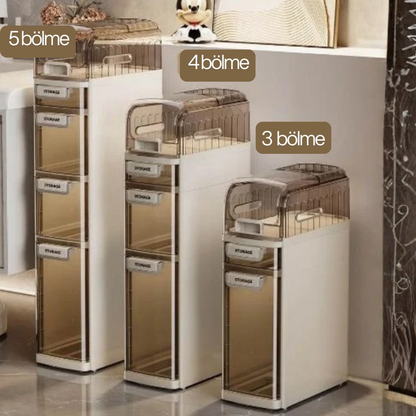 ÇOK AMAÇLI İNCE,ÇEKMECELİ,BANYO,MUTFAK DOLABI