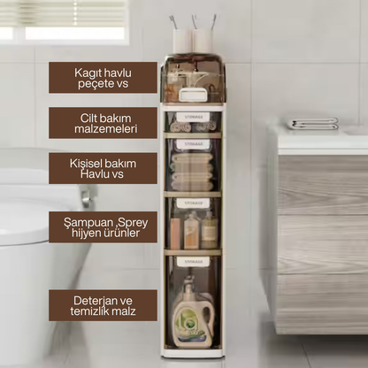 ÇOK AMAÇLI İNCE,ÇEKMECELİ,BANYO,MUTFAK DOLABI