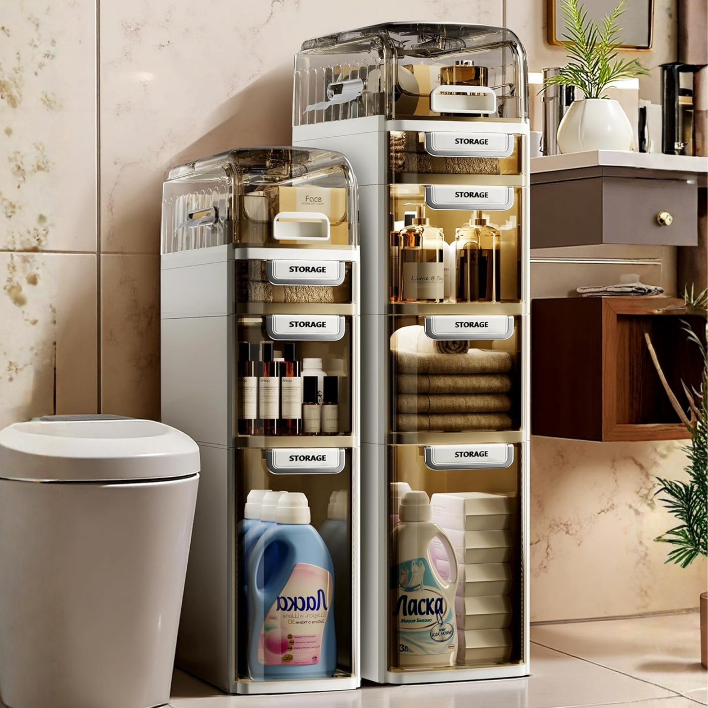 ÇOK AMAÇLI İNCE,ÇEKMECELİ,BANYO,MUTFAK DOLABI