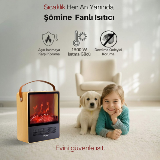 ŞÖMİNE FANLI ISITICI