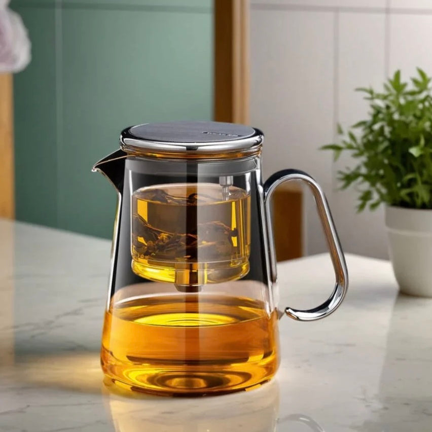 OTOMATİK SÜZGEÇLİ DEMLİK + 4 BARDAK