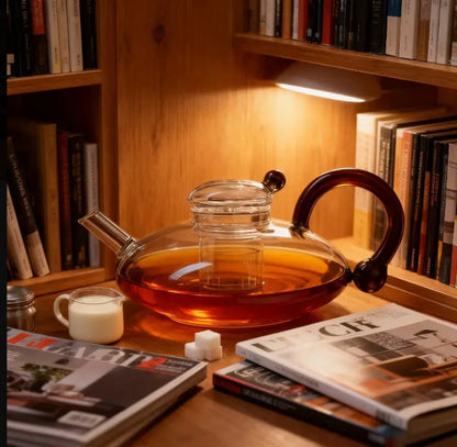 YÜKSEK ISI DRENÇLİ CAM ÇAYDANLIK,DEMLİK