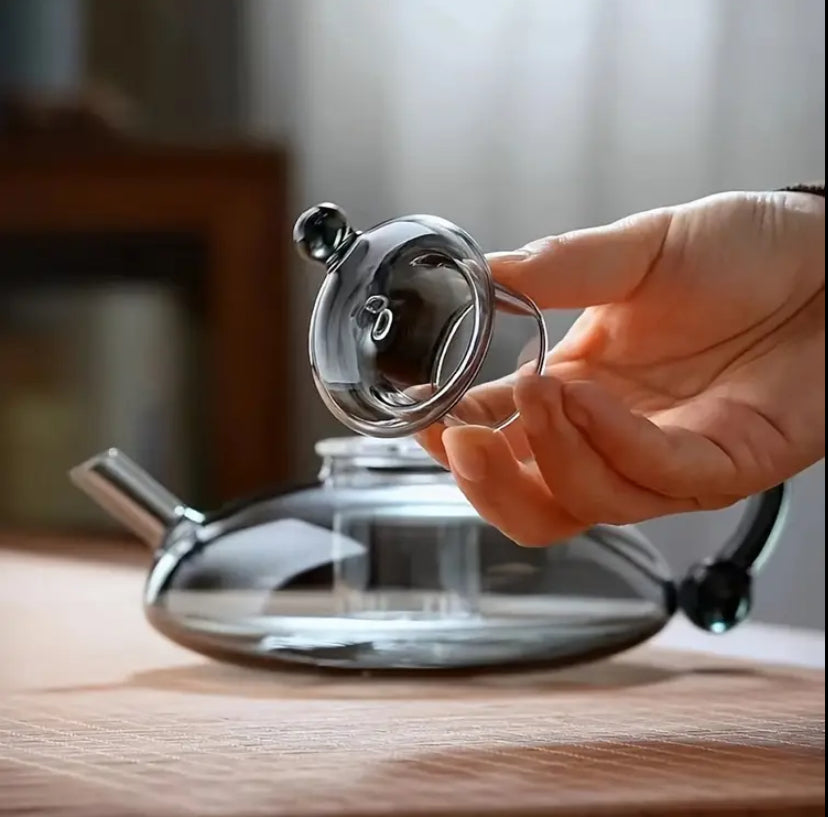 YÜKSEK ISI DRENÇLİ CAM ÇAYDANLIK,DEMLİK