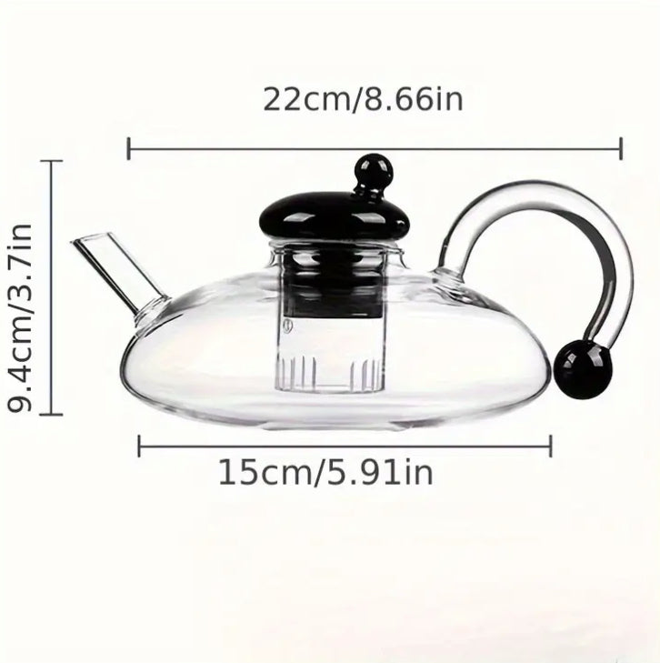 YÜKSEK ISI DRENÇLİ CAM ÇAYDANLIK,DEMLİK