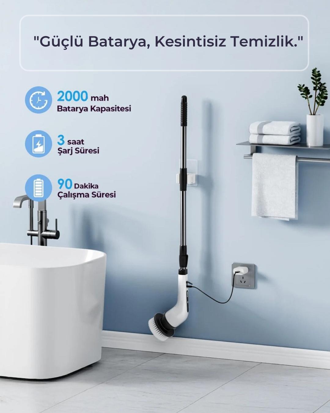 ŞARJLI OTOMAİK TEMİZLİK FIRÇASI