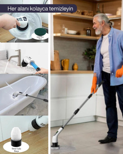 ŞARJLI OTOMAİK TEMİZLİK FIRÇASI